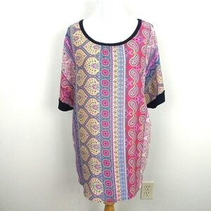 New Directions Plus Size Boho Top | sz 1X